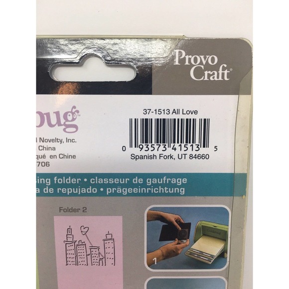 NEW Cuttlebug Embossing Folders ALL LOVE 4pc Clock, High-rises, Bird Provo Craft - Picture 10 of 12